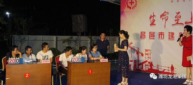 “昌邑市建筑工程安全知識(shí)競(jìng)賽”在龍港?育秀園項(xiàng)目現(xiàn)場(chǎng)舉辦并取得圓滿成功！